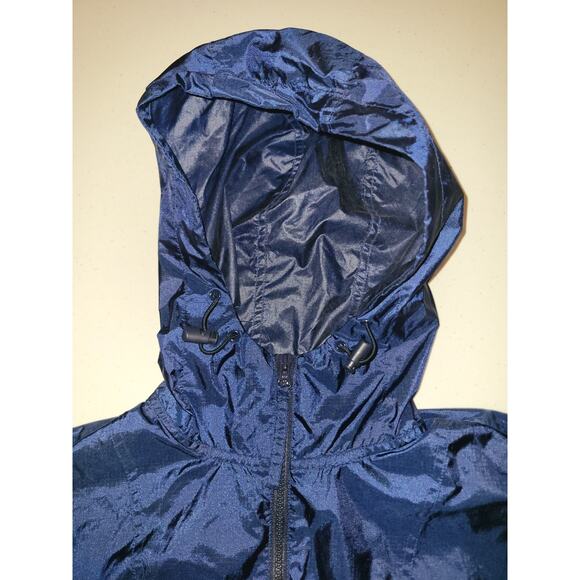 Vintage Old Navy Spell Out Anorak Style Jacket Men’s S Nylon Windbreaker Hooded - Picture 7 of 16